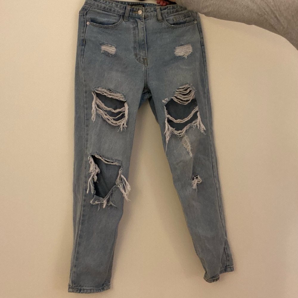 PLT Perfectly Distressed Blue Jeans